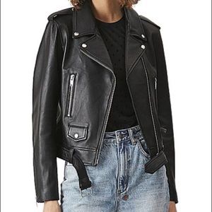🚫SOLD {AllSaints} Leather Biker Jacket